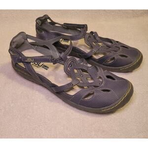 JBU By Jambu Sydney Women’s Blue Memory Foam Mary Jane Style Flats Shoes Sz 8 M